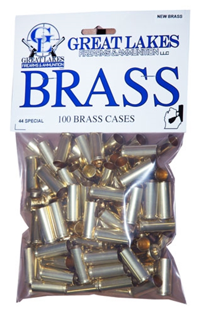 Picture of Great Lakes Firearms & Ammo Lakes Brass .44Sw Special New 100Ct