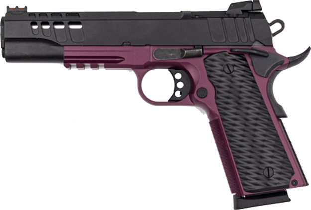 Picture of Great Lakes Firearms 1911 Pistol 9Mm 5" FS Blk Slide Black Cherry Frame GL1911-9FSS CHY
