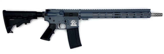 Picture of Great Lakes Firearms Gl15223ssblu Ar-15  223 Wylde 30+1 16" Stainless Barrel, Blue Titanium Cerakote Receiver, Full Picatinny Rail,  Black Collapsible Stock, Polymer Grip G223BL