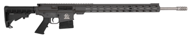 Picture of Great Lakes Firearms Gl10243sstng Glfa  243 Win 5+1 24" Stainless Threaded Barrel, Tungsten Cerakote Picatinny Rail Aluminum Receiver, Adjustable Black Synthetic Stock, Mil-Spec Polymer Grip GL10243SS TNG