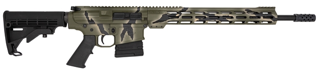 Picture of Great Lakes Firearms Ar10 Rifle 308 Win 18" Nit 10Rd Pursuit Green Camo GL10308 P-GRN
