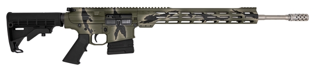Picture of Great Lakes Firearms Ar10 Rifle 6.5Cm 20" S/S Bbl 10-Shot Pursuit Green Camo GL1065SS P-GRN 638457792232