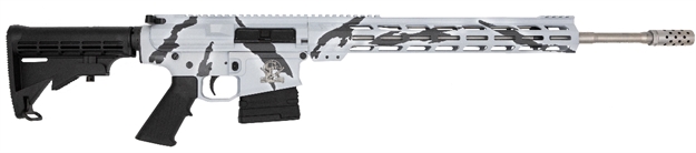 Picture of Great Lakes Firearms Ar10 Rifle 6.5Cm 20" S/S Bbl 10-Shot Pursuit Snow Camo GL1065SS P-SNO 638457792225