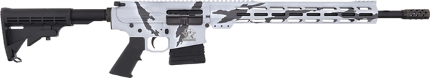 Picture of Great Lakes Firearms Ar10 Rifle 308 Win 18" Nit Bbl 10Rd Pursuit Snow Camo GL10308 P-SNO