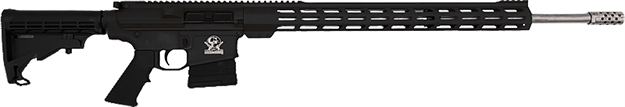 Picture of Great Lakes Firearms Gl10243ssblk Ar-10  243 Win 5+1 24" Stainless Threaded Barrel, Black Aluminum Receiver W/Picatinny Rail, M-Lok Handguard, Adjustable Stock, Mil-Spec Grip, Right Hand GL10243SS BLK