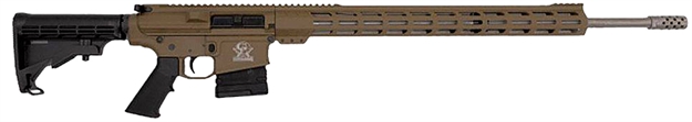 Picture of Great Lakes Firearms Gl10243ssfde Glfa  243 Win 5+1 24" Stainless Threaded Barrel, Flat Dark Earth Cerakote Picatinny Rail Aluminum Receiver, Adjustable Black Synthetic Stock, Mil-Spec Polymer Grip GL10243SS FDE 638457792560
