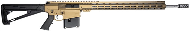 Picture of Great Lakes Firearms Gl10308ssbrz Glfa  308 Win 10+1 18" Stainless Threaded Barrel, Bronze Cerakote Picatinny Rail Aluminum Receiver, 6 Position Mil-Spec Black Synthetic Stock, Mil-Spec Polymer Grip GL10308SS BRZ