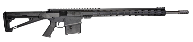 Picture of Great Lakes Firearms Gl10la30-06Ssblk Ar-10  30-06 Springfield 5+1 24", Black, 20" M-Lok Handguard Fixed Hogue Overmolded Stock, A2 Grip, Muzzle Brake GL10LA3006SSBLK 638457792935