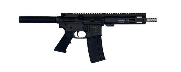 Picture of Great Lakes Firearms Gl15223sspblk Ar-15 Pistol 223 Wylde 30+1 7.50" Stainless Barrel, Black, 7" M-Lok Handguard, Buffer Tube (No Brace), A2 Grip GL15223SSP BLK 638457789201