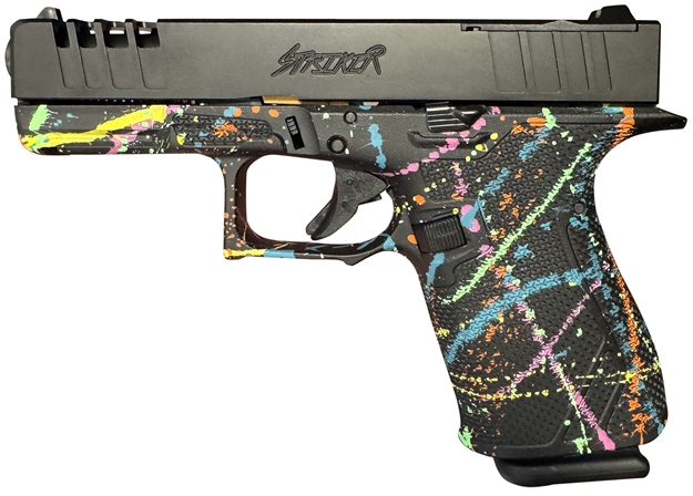 Picture of  Great Lakes Firearms Gl19sblk Striker  9Mm 15+1 4" Front/Rear Serrations Cerakote Splatter Black