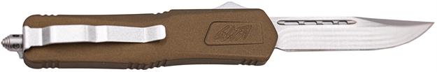 Picture of Great Lakes Firearms Glkmdsmtbrz Glfa  Medium 3.50" Otf Plain Steel Blade, Bronze Cerakote Aluminum Handle GL-KMDSMTBRZ