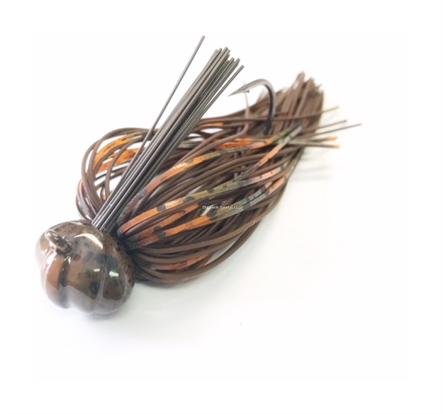 Picture of Greenfish Tackle Crawball Football Jig Living Rubber Brown Craw 3/8 Oz.
