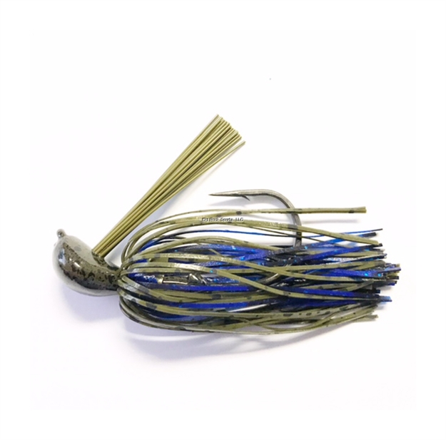 Picture of Greenfish Tackle Greenfish Skipping Jig  HD Black/Blue Green 3/8 Oz.