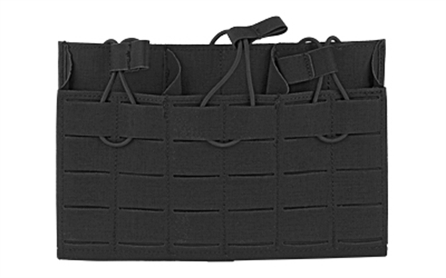 Picture of Grey Ghost Gear Ghost GE Triple Mag Panel 5.56 Mag Pouch Laminate Black GTG0384-2 810001172275