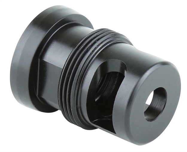 Picture of  Griffin Armament Tmm762 Taper Mount Minimalist Black 17-4 Stainless Steel With 5/8"-24 Tpi Threads, 1.34" Oal & 1.07" Diameter For 30 Cal 791154081761