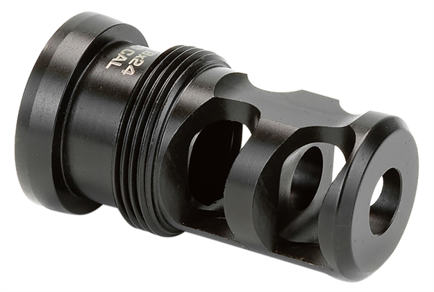 Picture of  Griffin Armament Tmpb30c5824 Paladin 2 Port Taper Mount Black Melonite Qpq 17-4 Stainless Steel With 5/8"-24 Tpi Threads, 1.88" Oal & 1.07" Diameter For 30 Cal 791154083635