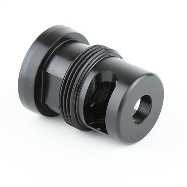 Picture of  Griffin Armament Tmm762 Taper Mount Minimalist Black 17-4 Stainless Steel With 5/8"-24 Tpi Threads, 1.34" Oal & 1.07" Diameter For 30 Cal