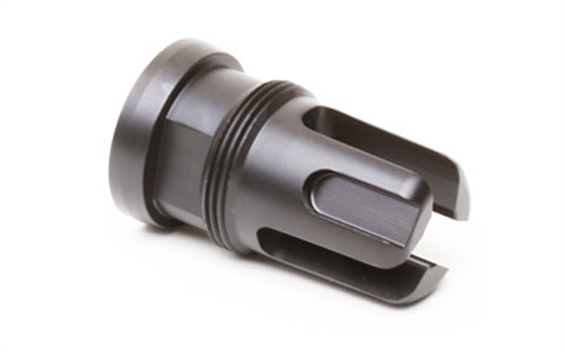 Picture of  Griffin Armament Tmmfh1228 Minimalist Taper Mount Flash Suppressor Black 17-4 Stainless Steel With 1/2"-28 Tpi Threads, 1.80" Oal & 1.07" Diameter For 5.56X45mm Nato 791154082294