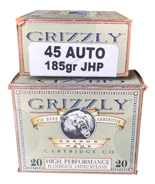 Picture of Grizzly Ammo Gc45a1 Handgun  45 Acp 185 GR Jacketed Hollow Point (Jhp) 20 Bx/ 10 CS
