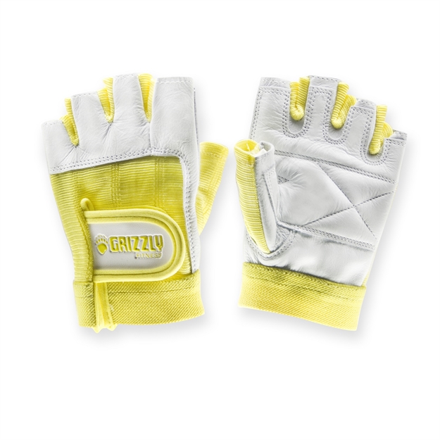 Picture of Grizzly Womens Yellow Grizzly Paw Gloves - Small