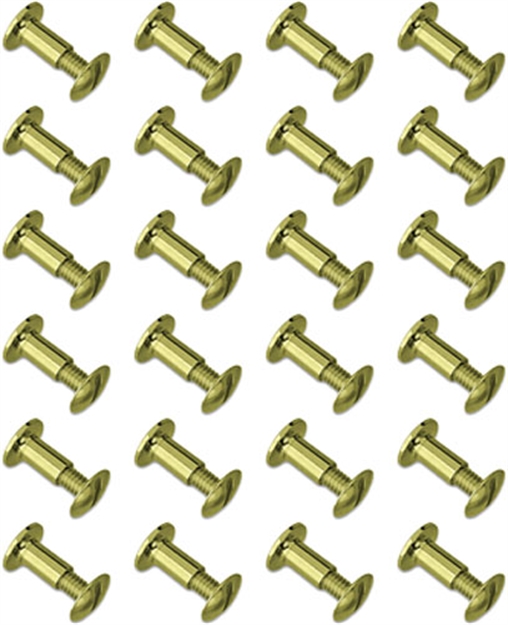 Picture of Grovtec Brass Chicago Screws 24-Pack GTHM61