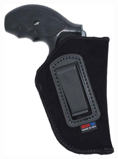Picture of  Grovtec US Inc Gthl14101r Inside The Pants  Iwb Size 01 Black Suede Belt Clip Fits Med Semi-Auto 3-4" Barrel Right Hand