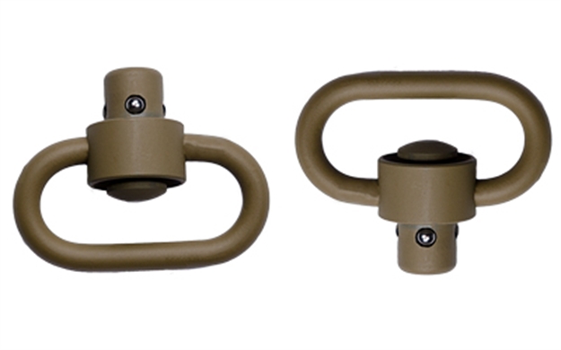 Picture of Grovtec Push Button Swivels Heavy Duty Flat Dark Earth Creakote Finish GTSW253 811071012539