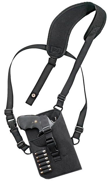 Picture of  Grovtec US Inc Gthl15102r Trail Pack  Shoulder Black Nylon Harness Fits Med/Lg DA Revolver Fits 3-4" Barrel Right Hand