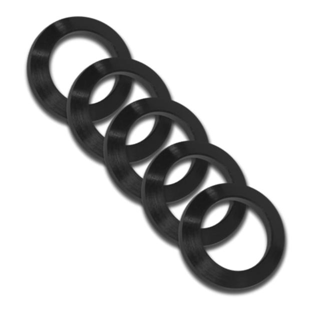 Picture of  Grovtec US Inc Gthm319 Crush Washer  223 Cal Black Nitride Steel 1/2"-28 Tpi Rifle 5 Per Pack