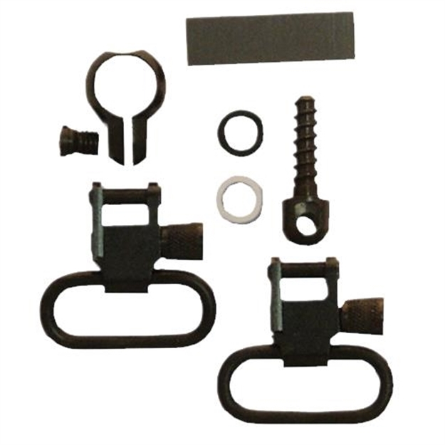 Picture of  Grovtec US Inc Gtsw41 Barrel Band  Rifle/Shotgun 1" Black Uberti 1866 Yellow Boy/1873 Steel 895474001413