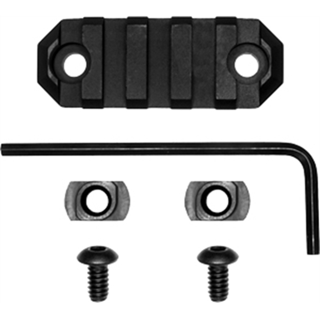 Picture of  Grovtec US Inc Gtsw236 2.2 Inch 5 Slot M-Lok  Black Anodized 811071012362