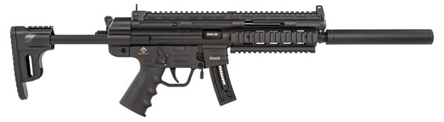 Picture of  Gsg Gsggerggsg1610 Gsg-16 *Ca Compliant Full Size 22 LR 10+1 16.25" Black Black Polymer Receiver Black Collapsible W/Storage Compartment Stock Right Hand 819644023685