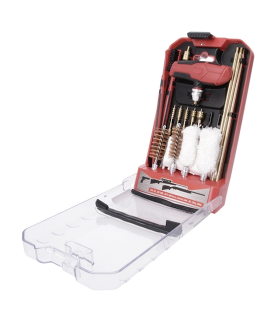 Picture of Birchwood Casey Unvclnkit Universal Cleaning Kit Multi-Caliber/Multi-Gauge 22 Pieces Black/Red BC-UNVCLN-KIT
