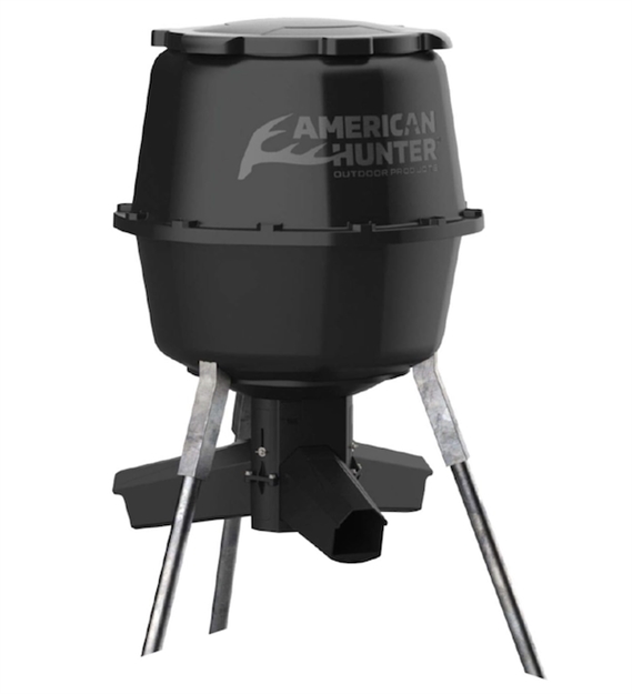 Picture of American Hunter Ah225grav Gravity Feeder W/Nesting Hopper 30 Gallon Capacity Black AH-225GRAV 888151026120