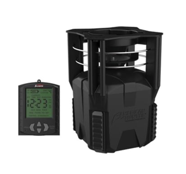 Picture of Gsm Outdoors Xd-Pro Feeder Kit, Twist Lock/Flat Mounting, Metal Varmint Guard, Pic Rail, Lcd Display, Solar Panel Plug Accessory AH-XDPRO-KIT