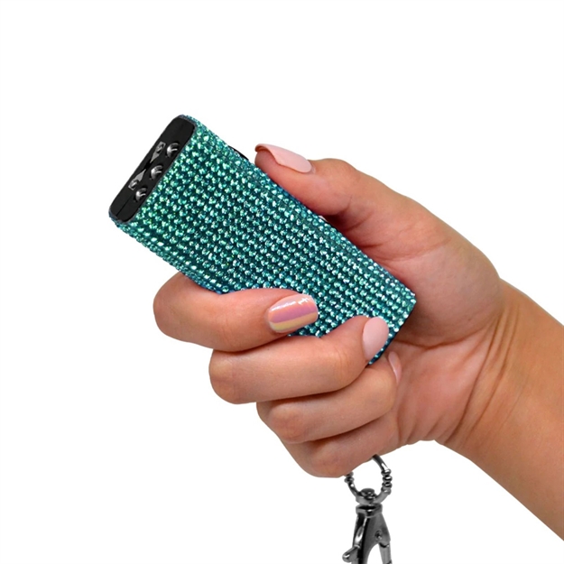 Picture of Guard Dog Bling IT ON Mini Stun Gun W Rhinestone Teal