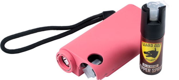 Picture of Guard Dog Security Dog Olympian 3-In-1 Pink Stun Gun/Light/Pepper Spray SGPSTL-GDOPK 857107006707