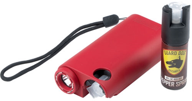 Picture of Guard Dog Security Dog Olympian 3-In-1 Red Stun Gun/Light/Pepper Spray