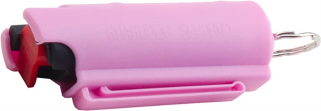 Picture of Guard Dog Security Dog Pepper Spray Pink Hard Case W/ Keyring 1/2 Ounce