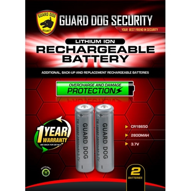 Picture of Guard Dog Security Dog Rechargeable Lithium Ion Battery 2-Pack