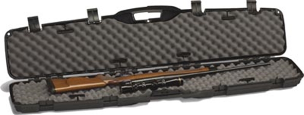 Picture of Plano Pro-Max Single Scoped Rifle Hard Gun Case, Pillarlock, 53.25"L X 12"W X 4.13"H, Black 153101