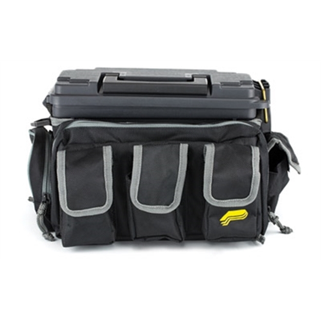 Picture of Plano X2 Range Bag W/1312 Field Box, Small, 13.5"L X 6.5"W X 7.5"H, Black/Gray 1312500 024099311250