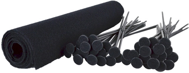 Picture of Gun Storage Solutions Large Rifle Rod Kit 40 Blk Rifle Rods .22 Cal 19"X45" RR40SKBL 856691002058