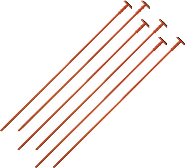 Picture of Gun Storage Solutions Orange Rifle Rods .22 Caliber 6-Pack RR6EXPOR