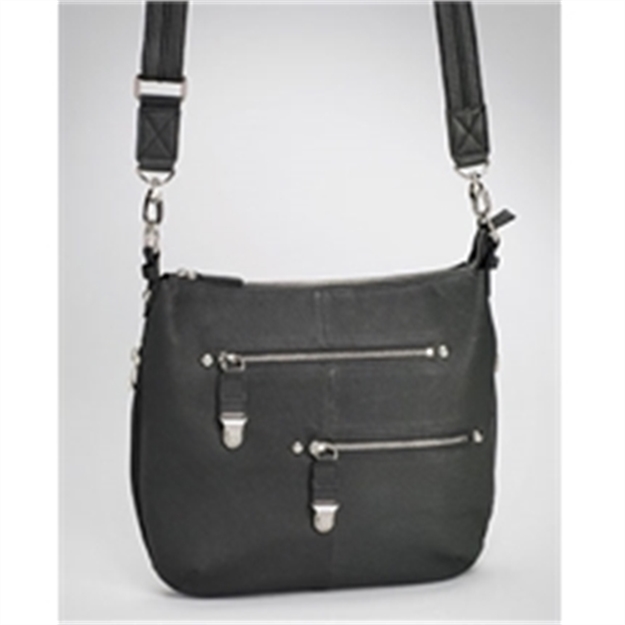 Picture of Gun Totin' Mamas Chrome Zip Handbag,Bk