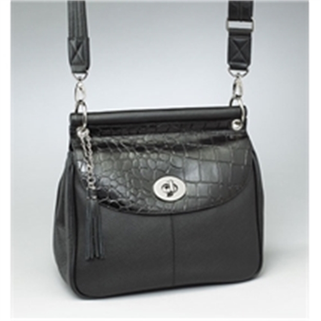 Picture of Gun Totin' Mamas Dowel Top,Croco Flap, BK