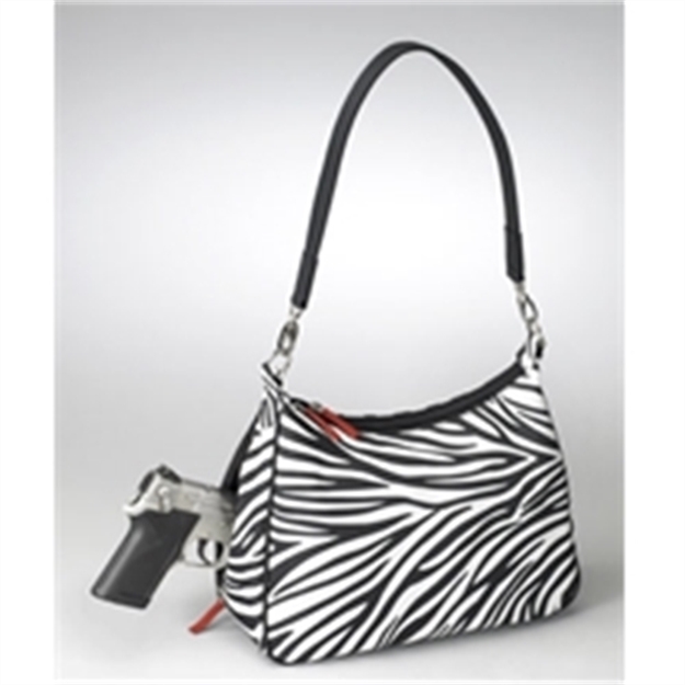 Picture of Gun Totin' Mamas Hobo Bag, Microfiber Zebra