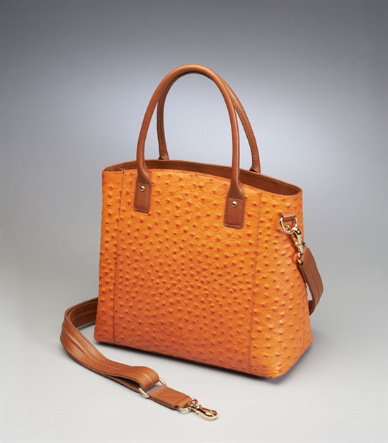 Picture of Gun Totin' Mamas Ostrich Debossed Town Tote Orange