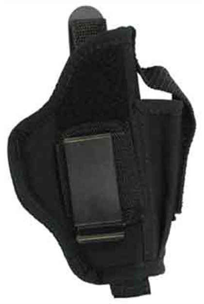 Picture of Uncle Mike's 21110 Gunmate Hip Holster Iwb Size 10 Black Tri-Laminate Belt Clip/Belt Loop Fits Large Frame Pistol Fits 4" Barrel Belt 2" Wide Ambidextrous 21110C 638003211101