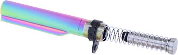 Picture of Guntec Usa Ar15 Buffer Tube With Buffer & Spring Rainbow Pvd MILTUBESETMRPVD 752574658476